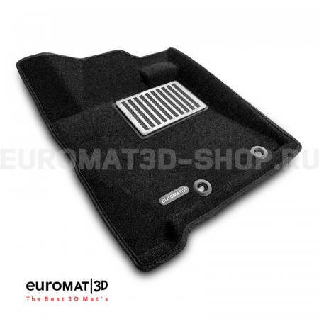 Текстильные 3D коврики Euromat3D Lux в салон для Lexus LX570 / LX450D (2012-2021) № EM3D-005140